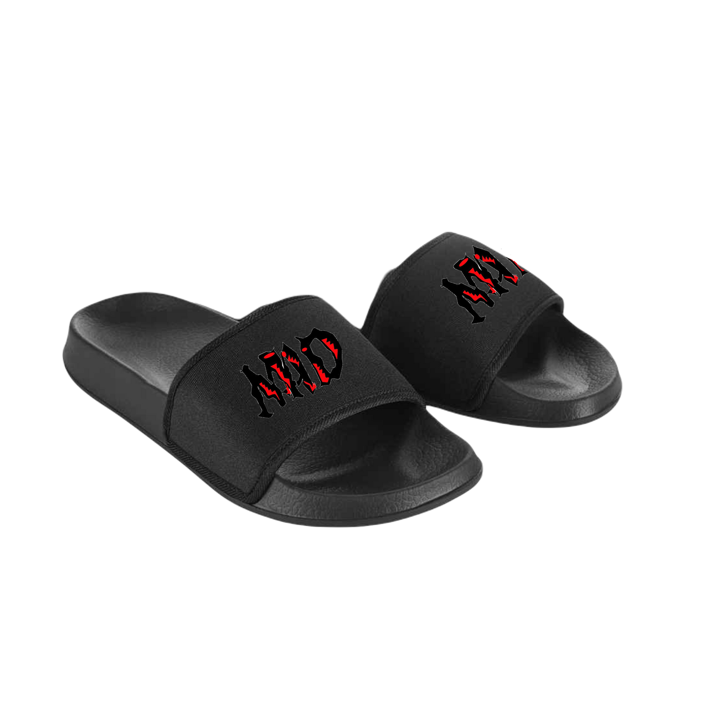 MAD Swimming Club Sliders- Black