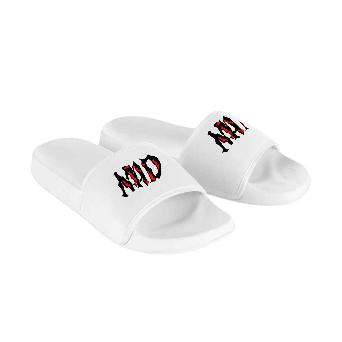 MAD Swimming Club Sliders- White